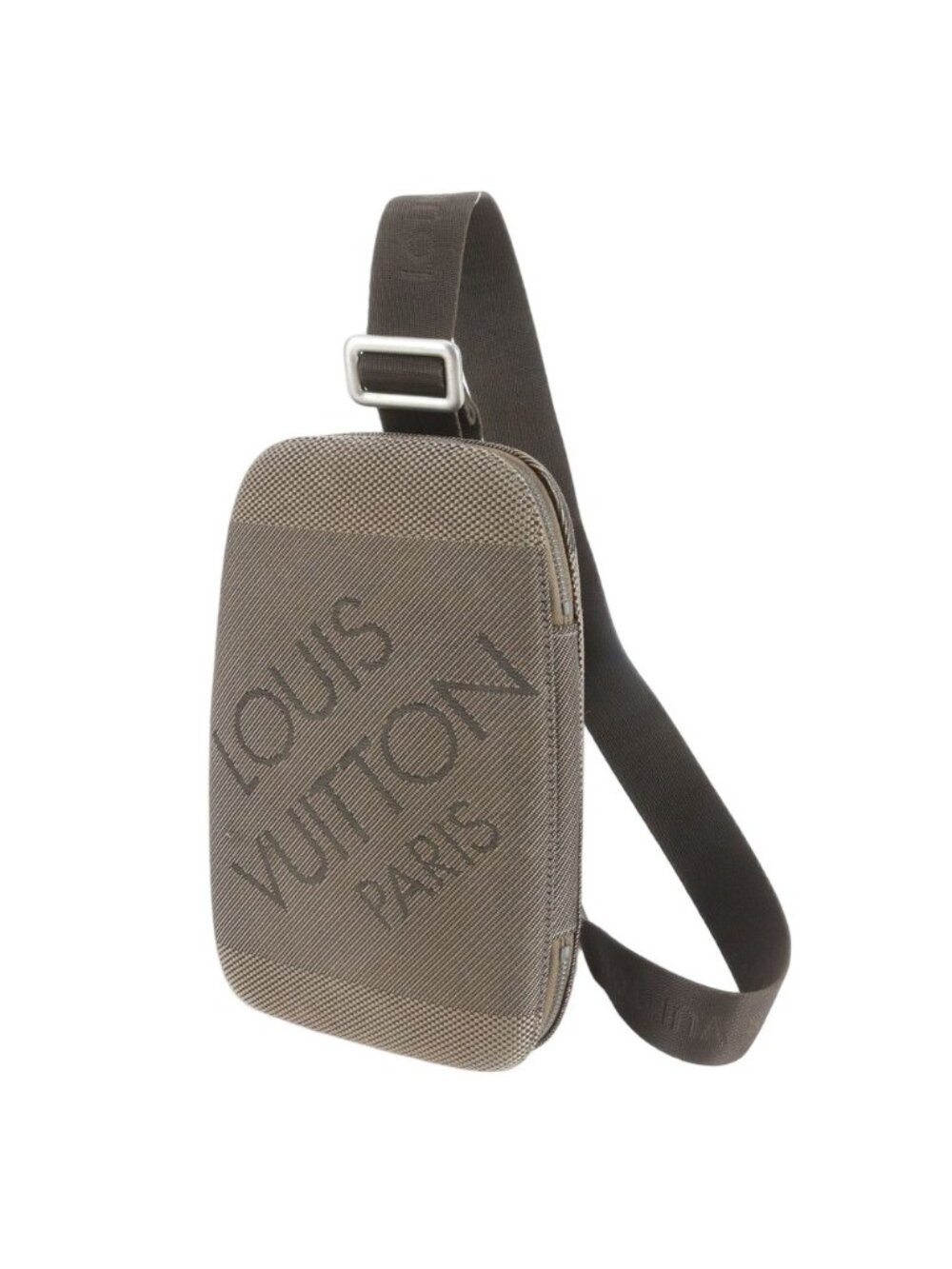 Louis Vuitton Damier Jean Maje Leather Belt Bag Crossbody Body Waist Pouch Eie